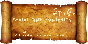 Szalai Gyöngyvirág névjegykártya