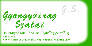gyongyvirag szalai business card